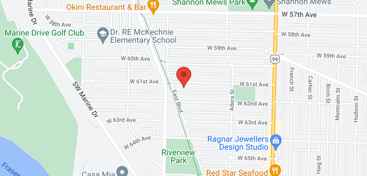 map of 1756 W 61ST AVENUE